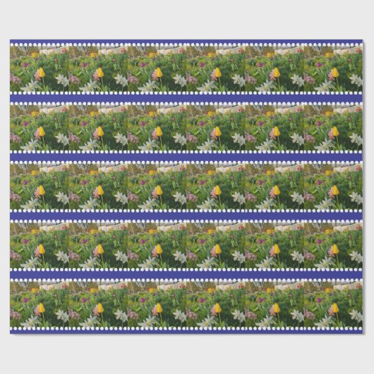 Floral Custom Wrapping Paper Cadeaupapier (Vlak)
