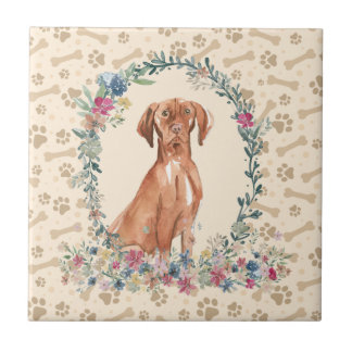 Floral Cute beige Tegeltje