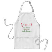 Floral Daily Bread Prayer Standaard Schort (Voorkant)