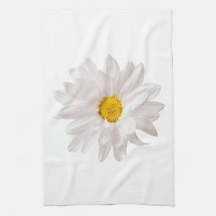 Floral Daisies Sjabloon van White Daisy Flower Des Theedoek