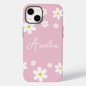 Floral Daisy Gepersonaliseerde iPhone Case (Achterkant)