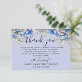 Floral Daisy Modern Funeral Food Bedankt (Staand voorkant)