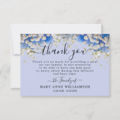 Floral Daisy Moderne Funeral Carte de remerciement (Devant)