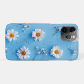 Floral Daisy Pattern - Lichtblauw Case-Mate iPhone Case (Achterkant (horizontaal))