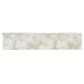 Floral Daisy Velvet Cream Texture Korte Tafelloper (Horizontaal)