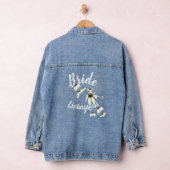 Floral Daisy Waterval bruid Denim jas Denim Jacket (Hangar)