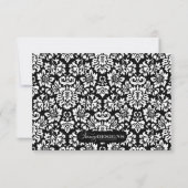 Floral Damask Cartes pour notes (Dos)