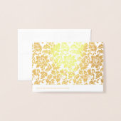 Floral Damask Folie Kaarten (Met envelop)
