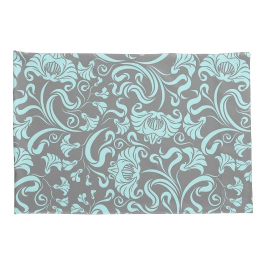 Floral/Damask Pattern Kussensloop (Achterkant-Rechts)