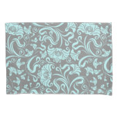 Floral/Damask Pattern Kussensloop (Voorkant-Links)