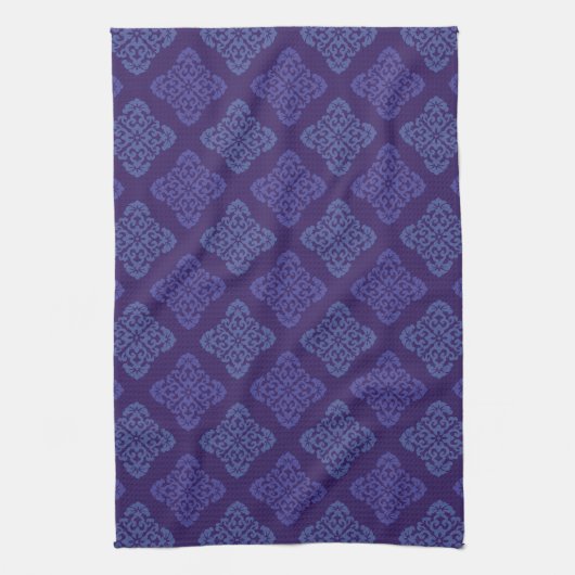 Floral Damask Pattern Theedoek (Verticaal)