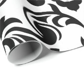 Floral Damask Patterned Cadeaupapier (Rol Hoek)