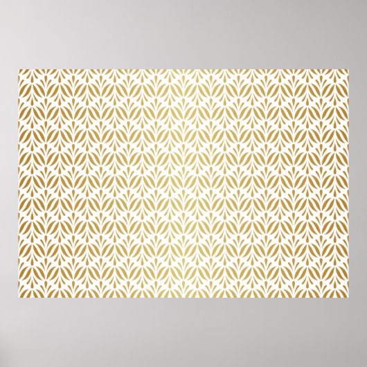 Floral damask seamless pattern. Elegant Poster (Voorkant)