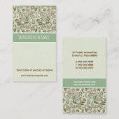 Floral Damask Trimming Visitekaartje (Voorkant / Achterkant)