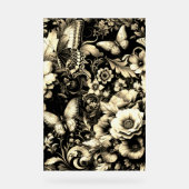 Floral d'antiquité d'or aux papillons (Recto)