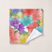 Floral d'aquarelle multicolore moderne (Gant de toilette)