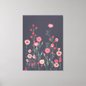 Floral Dark Boho Canvas Afdruk (Voorkant)