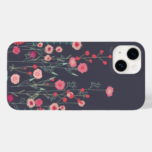 Floral Dark Boho Case-Mate iPhone Case (Achterkant (horizontaal))