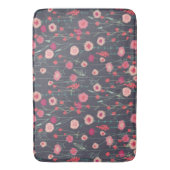 Floral Dark Modern Badmat (Voorkant Verticaal)