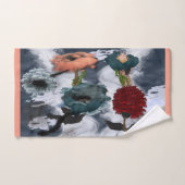 Floral d'art Abstrait (Serviette à main)