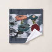 Floral d'art Abstrait (Gant de toilette)