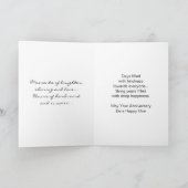 Floral Daughter Husband Personalized Jubileum Kaart (Binnen)