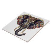 Floral dawn olifant kunst tegeltje (Zijkant)