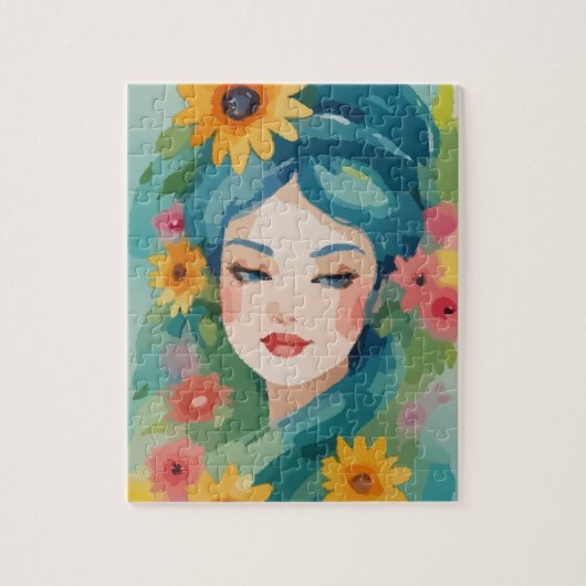 Floral Daydream Portrait Legpuzzel (Verticaal)