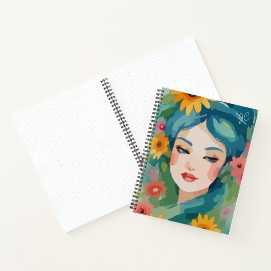 Floral Daydream Portrait Notitieboek (Binnen)
