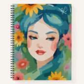 Floral Daydream Portrait Notitieboek (Voorkant)