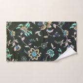 Floral de Bohème vert rose turquoise vintage (Serviette à main)