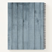 Floral de bois rustique | Livre de recettes monogr (Dos)