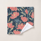 Floral de Coral Breeze (Gant de toilette)