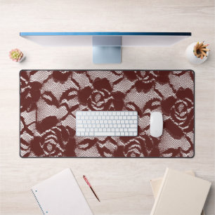 Floral de dentelle rouge de Bourgogne