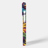 Floral de tournesol Abstrait - iPhone 15 Pro Coque (Verso / Gauche)