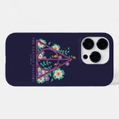 Floral Deathly Hallows Graphic Case-Mate iPhone Case (Achterkant (horizontaal))