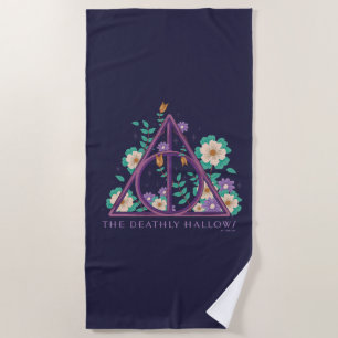 Floral Deathly Hallows Graphic Strandlaken