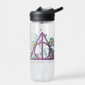 Floral Deathly Hallows Graphic Waterfles (Links)