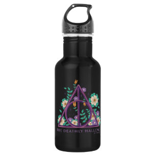 Floral Deathly Hallows Graphic Waterfles
