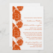 Floral Decadence Wedding Invitation Kaart (Voorkant / Achterkant)