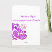 Floral Deco Easter Kaart (Achterkant)