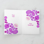 Floral Deco Easter Kaart (Binnen)