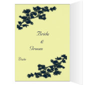  Floral Deco Wedding Menu Card (Binnen (Links))