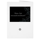 Floral Deco Wedding Menu Kaart (Achterkant)