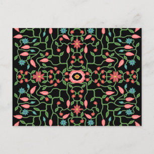 Floral Decorative Pattern Feestdagenkaart