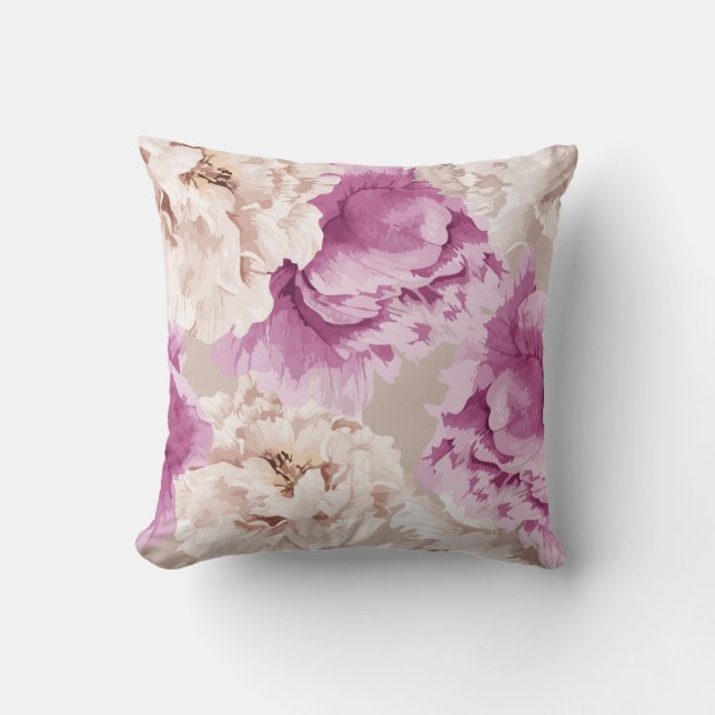 Floral Decorative Pillow Kussen (Voorkant)