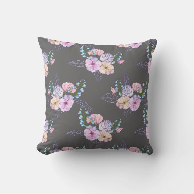 Floral Decorative Pillow Kussen (Voorkant)