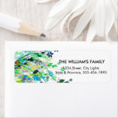 Floral  Decorative Swirl Return Labels (Insitu)