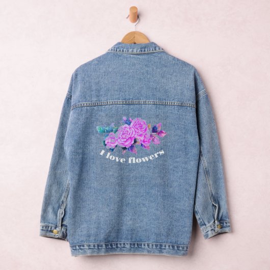 Floral Dee Denim Jacket (Hangar)