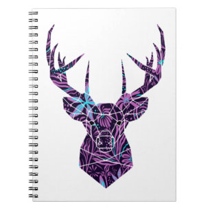 Floral Deer Notitieboek